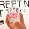 Nordic Style Court Goblet Niche Design Bow Decoration Glass Simple Household Whisky Glass Beverage Juice Dessert Cup Drinkware