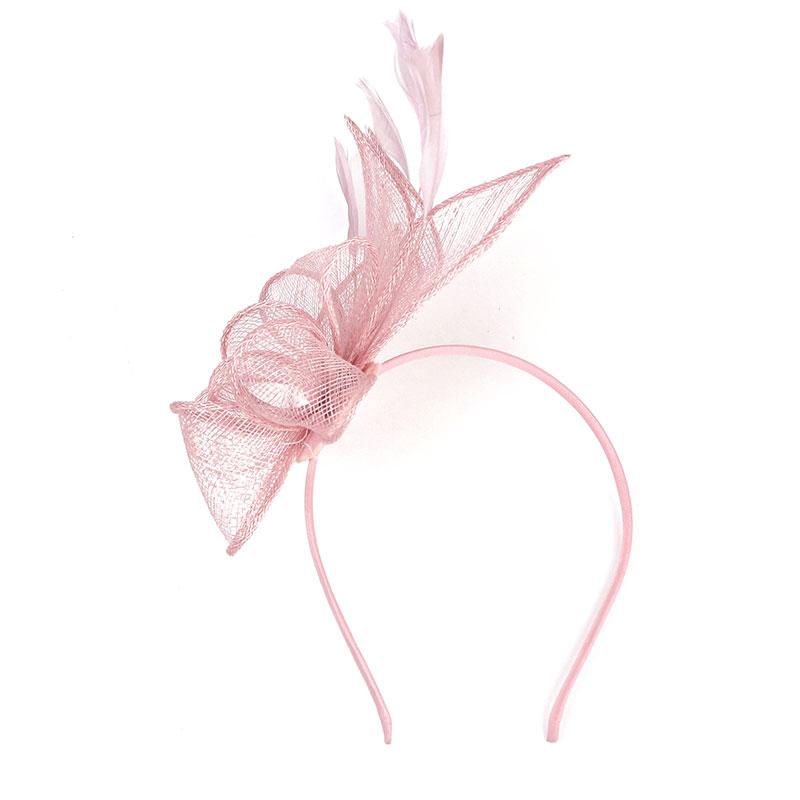 Fascinator Feather Women Party Mesh Headband Halloween Props Hair Accessories