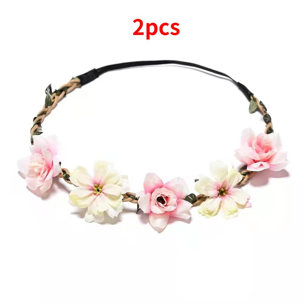 Fashion Women Floral Garlands Headband Crown Girl Headdress Girls Hair Bands Bride Wedding Hair Accessories Headbands Flower