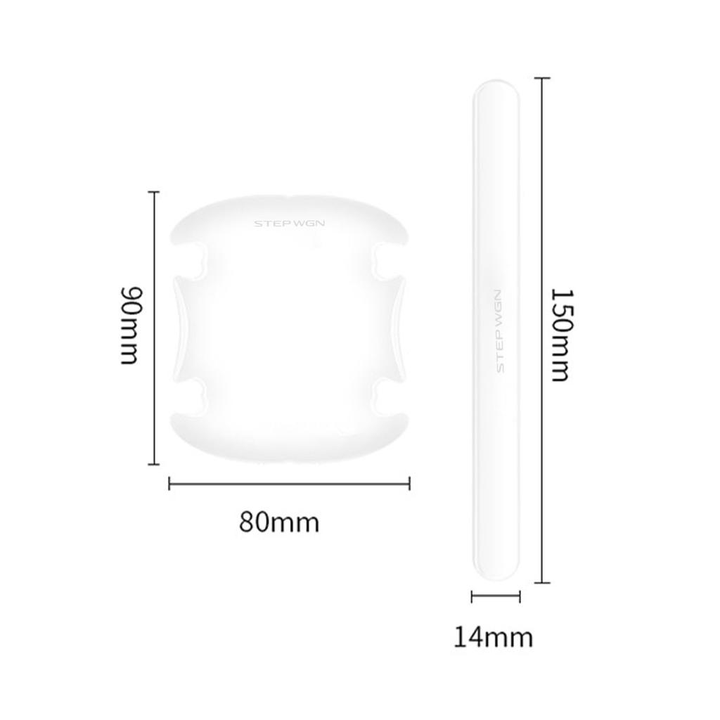 STEPWGN Compatible Door Handle Protector, Transparent Cover, Finish, Scratch Resistant, Car Protective Parts, Waterproof