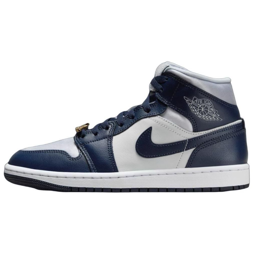 

Новые женские JORDAN 1 Mid Football Grey White Midnight Navy FZ8777-044 44.5