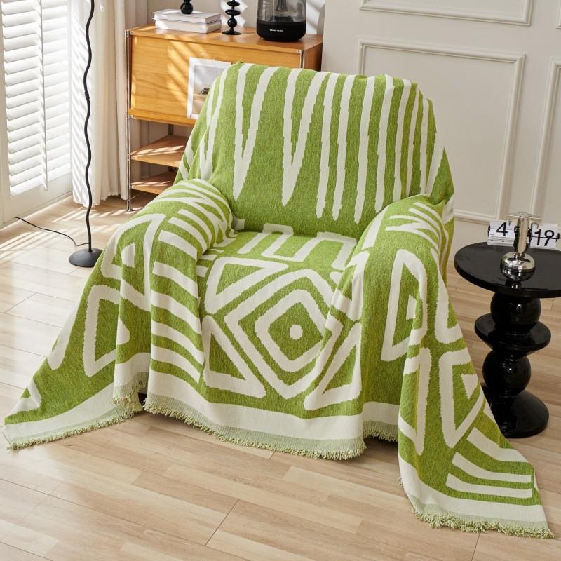 Geometric Pattern Schneier Four Season Universal Sofa Towel Bosimi Style Sofa Blanket Living Room Bedroom Dust Cover Blanket