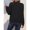Autumn Women's Long-sleeved Casual Loose V-neck Shirt For Women's Office Commuting Fashionable Temperament Versatile Style Shirt
