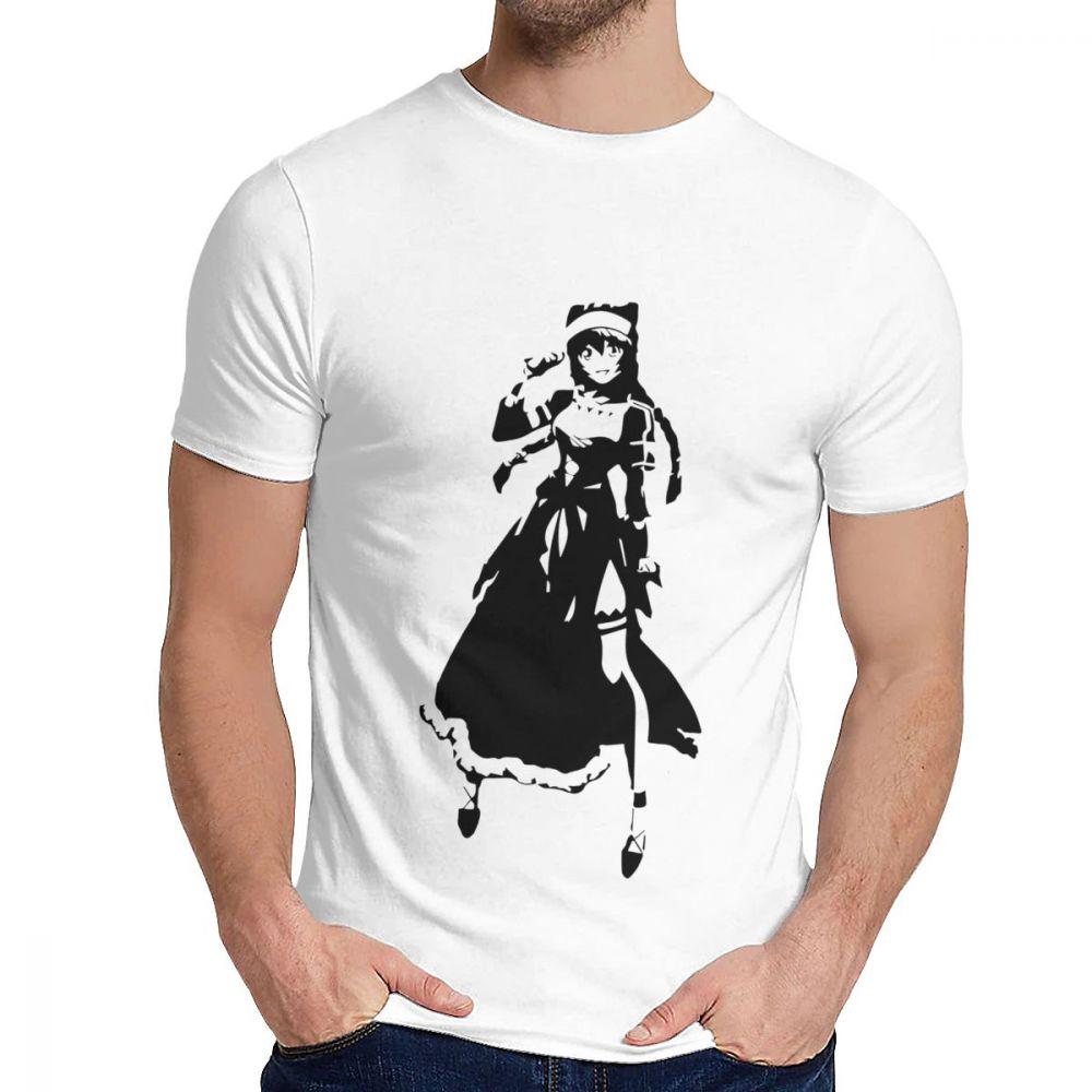 Overlord Lupusregina Beta Anime T-Shirt Lässig O-Ausschnitt 100% Baumwolle Große Größen T-Shirt
