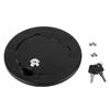 Aluminum Alloy Black Fuel Tank Cap Cover Flag Label Fits for Jeep Wrangler JK 2007 2017
