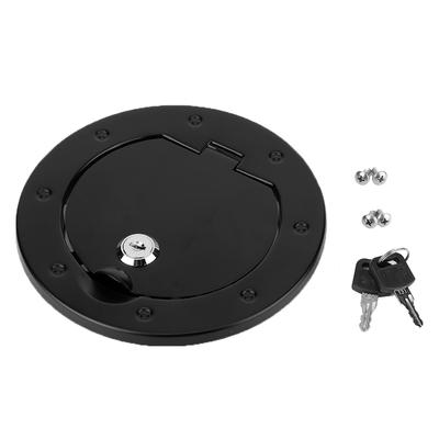 Aluminum Alloy Black Fuel Tank Cap Cover Flag Label Fits for Jeep Wrangler JK 2007 2017