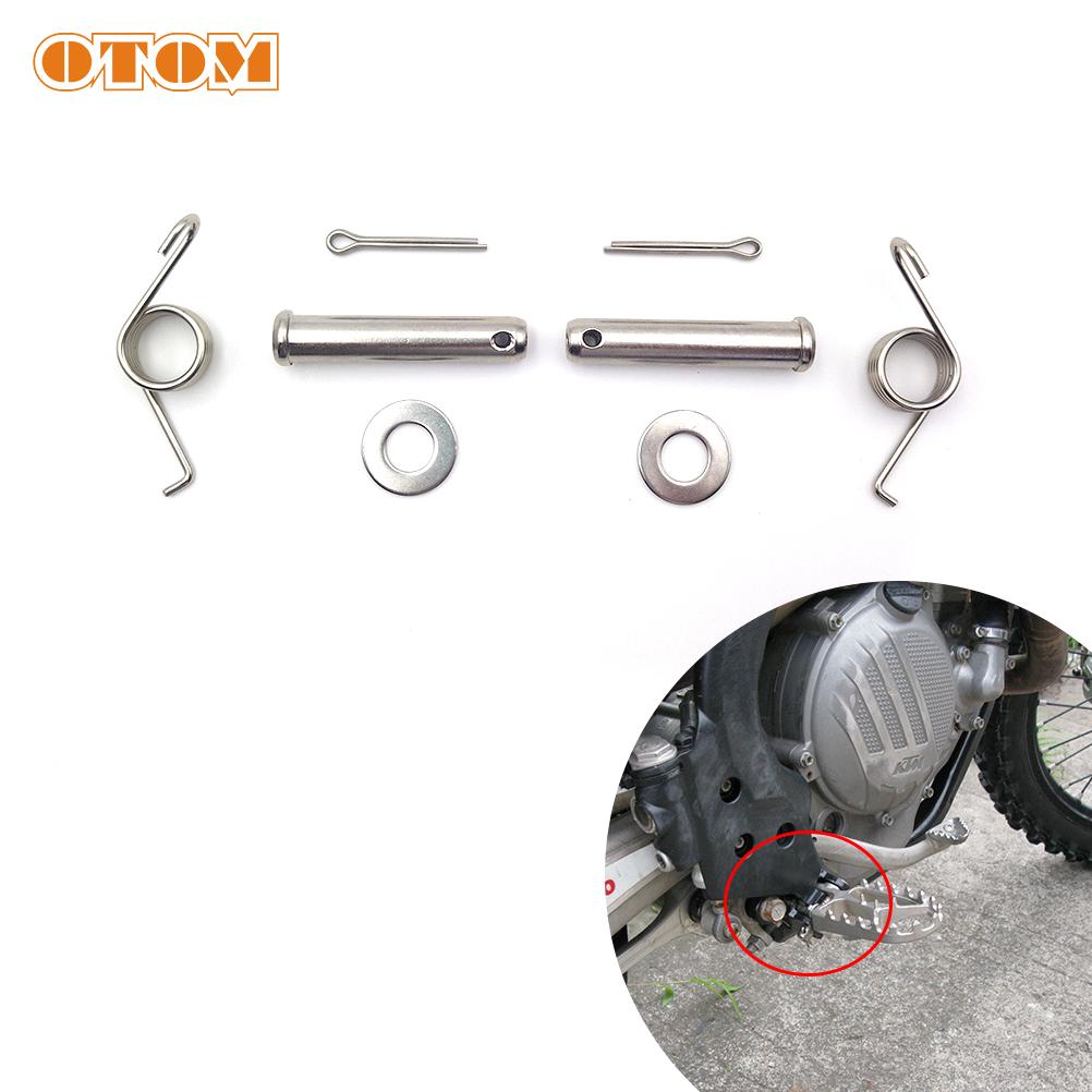 OTOM Neuer Fußrasten-Montagesatz Stifte Motorrad Fußstütze Pedalauflagen Schraube Für KTM SX XCF XCW EXC EXCF Husqvarna TE FC FX 250 450 530