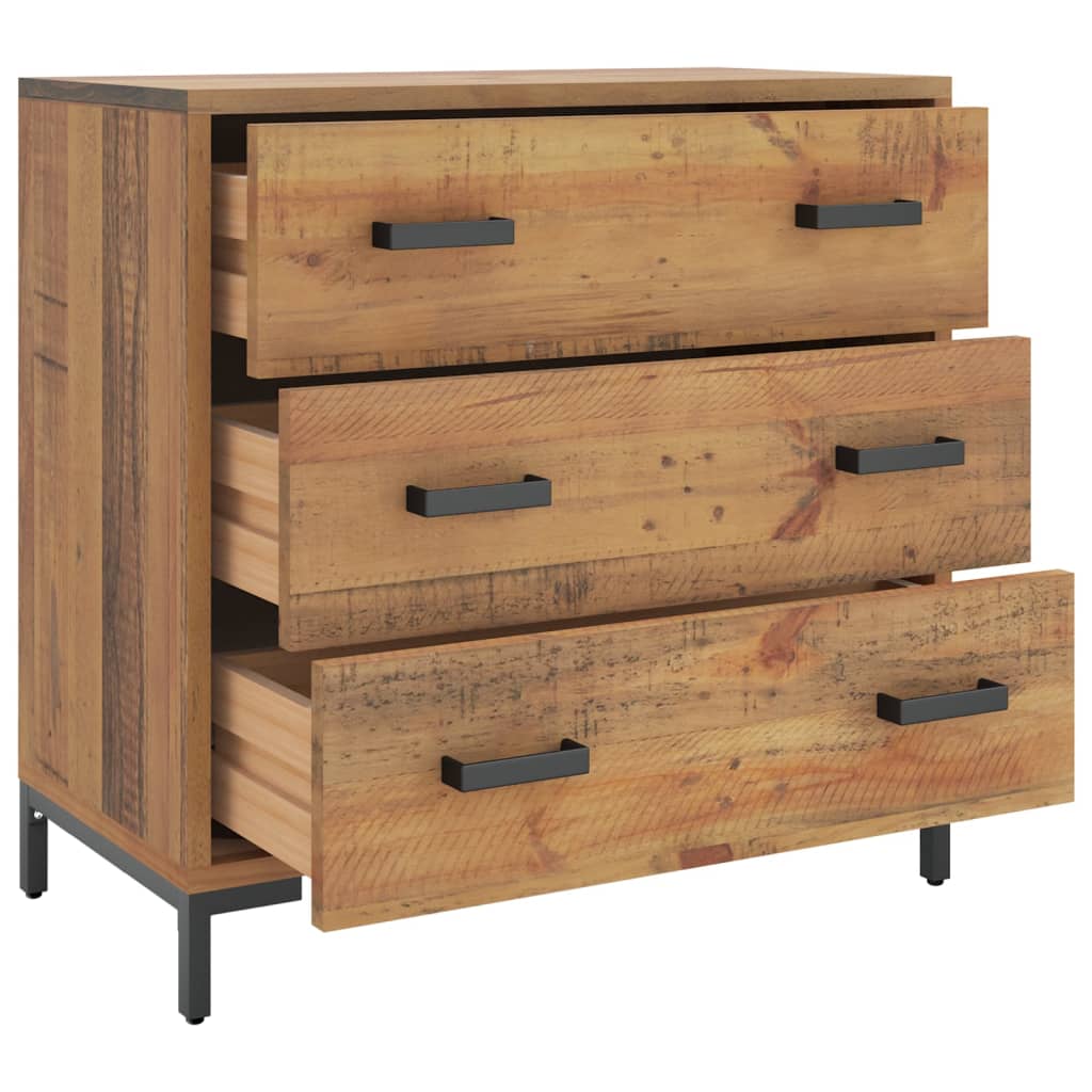 Chest of Drawers 75x35x70 cm Solid Pine Wood