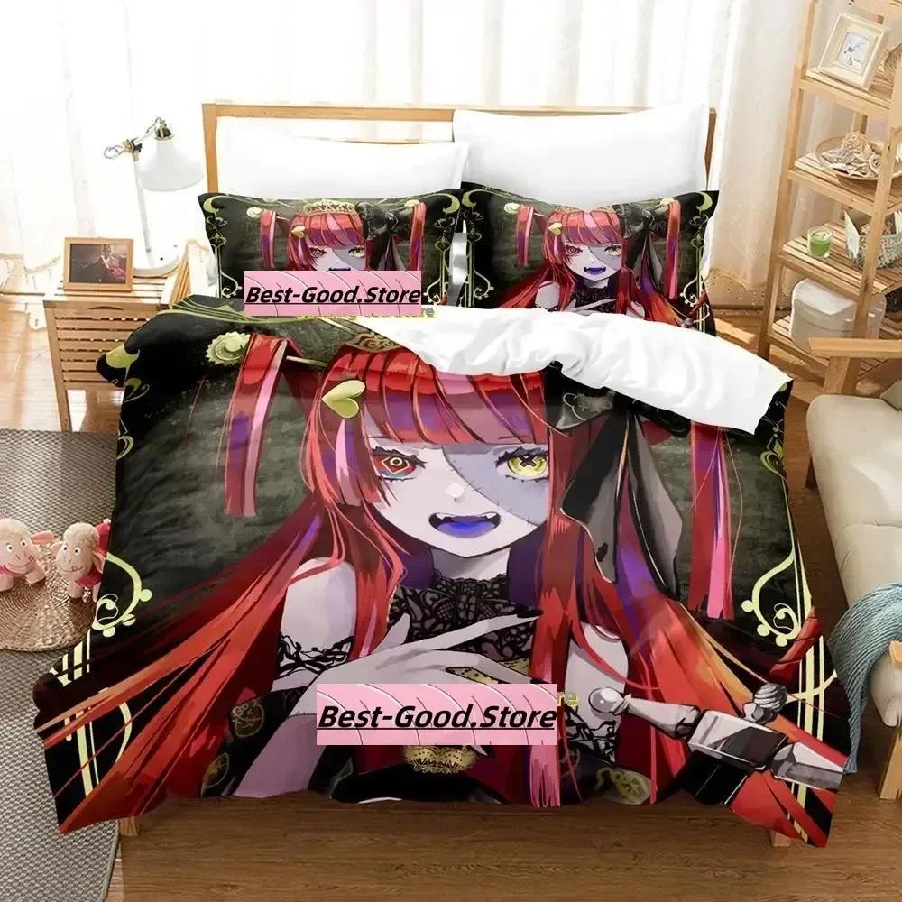 Kureiji Ollie Bedding Set Single Twin Printed Bed Set With Pillowcase Bed Duvet Cover Soft Single Double Queen Super King Size