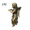 Weather Resistant Garden Art Vintage Angel Girl Statue, Planter Climber Cute Pastoral Gardening Accessories Resin Figurine for Flower Pot Edge
