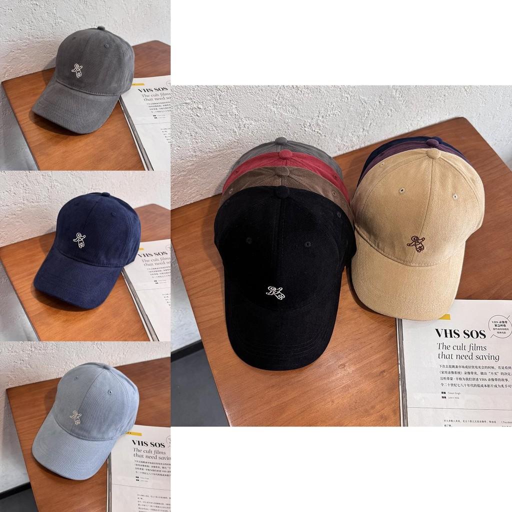 Cotton Embroidered Cartoon Baseball Cap With Sunshade For Women And Men Spring Summer