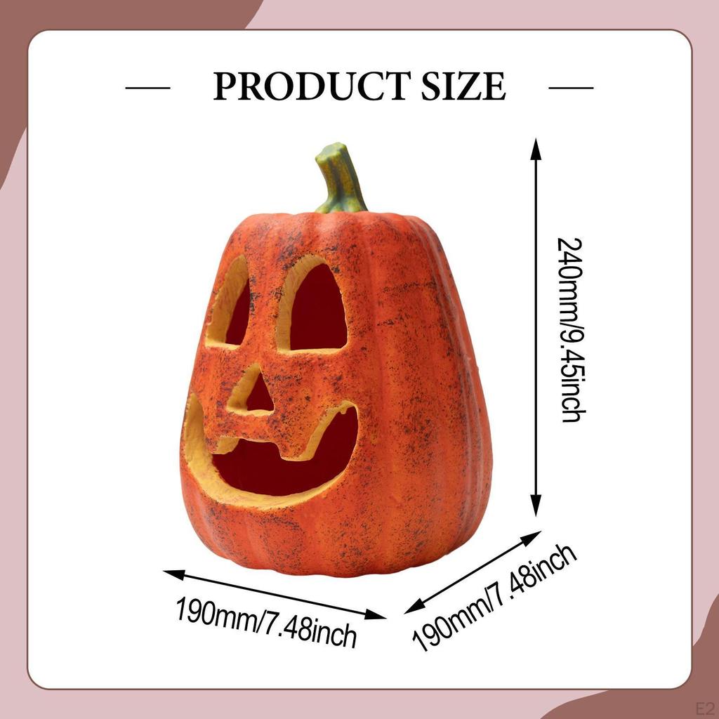 Halloween Kürbislicht Dekorative Figur Dekor Gartenstatue LED-Lampe für Veranda