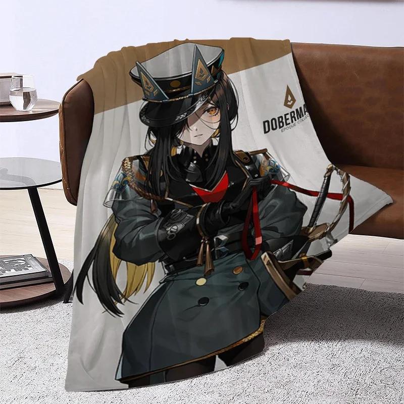 ARKNIGHTS King Size Sofa Blanket Microfiber Fleece Bedding Soft Warm Anime Themed Design for Bed or Camping