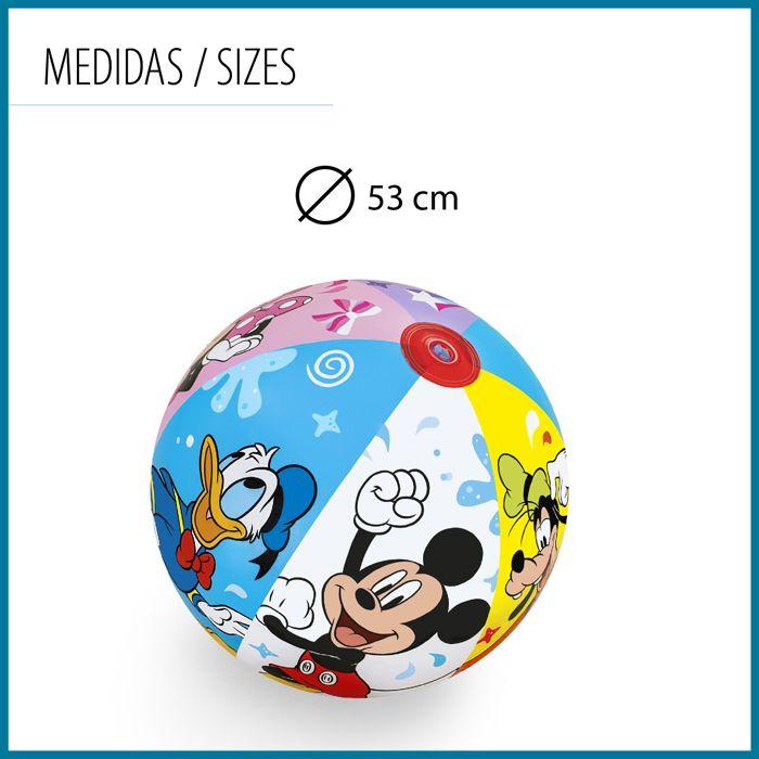 Ballon de plage - BESTWAY - Mickey &amp; Friends - 51 cm - Gonflable - Multicolore