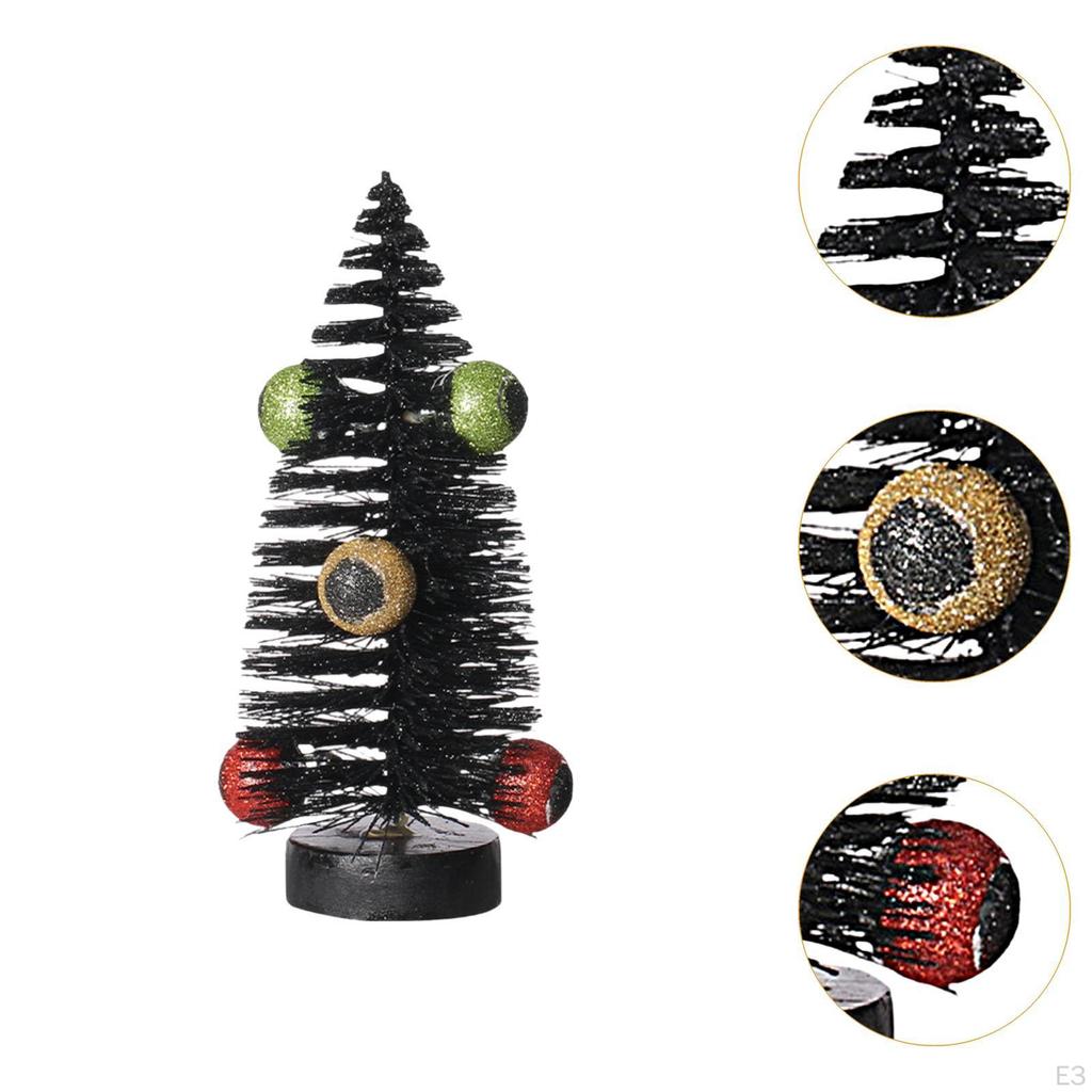 Brush Tree Halloween Table Ornament Tabletop Decor DIY Craft for Ideal Gift