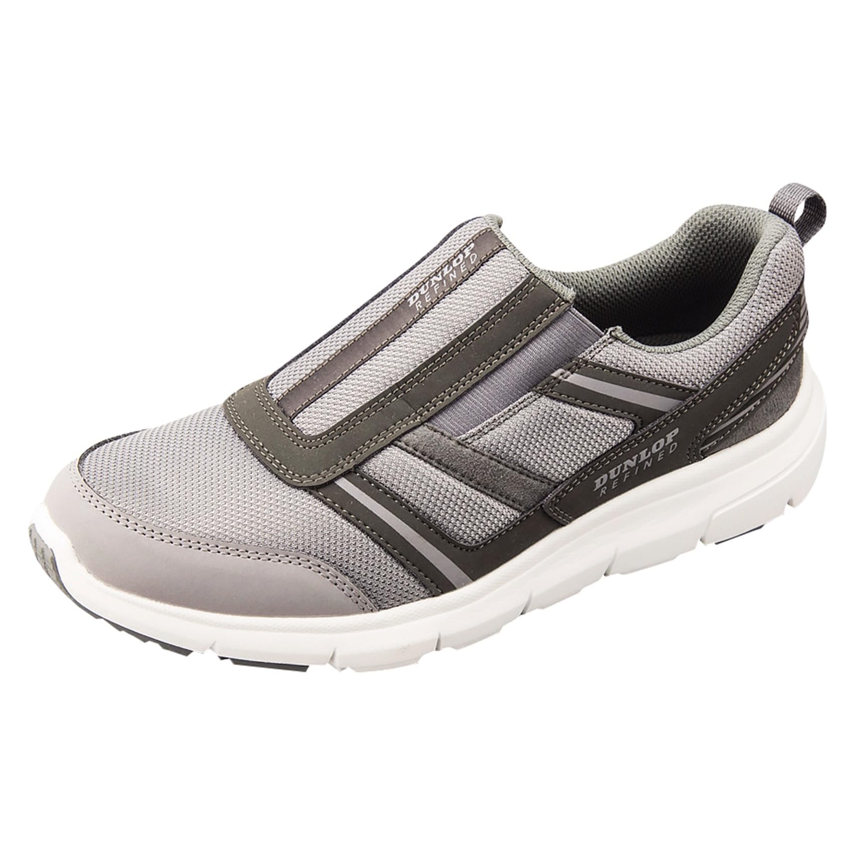 

4E Кроссовки Широкая Обувь для ходьбы DC1012 Серый [Dunlop Refined] Мужские Слипоны 26.0 см серый