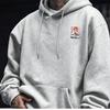 A Men'S Casual Stylish Japanese-Inspired Hoodie Featuring Mountain And Freedom Elements, Long-Sleeved Pullover, Regular Fit.