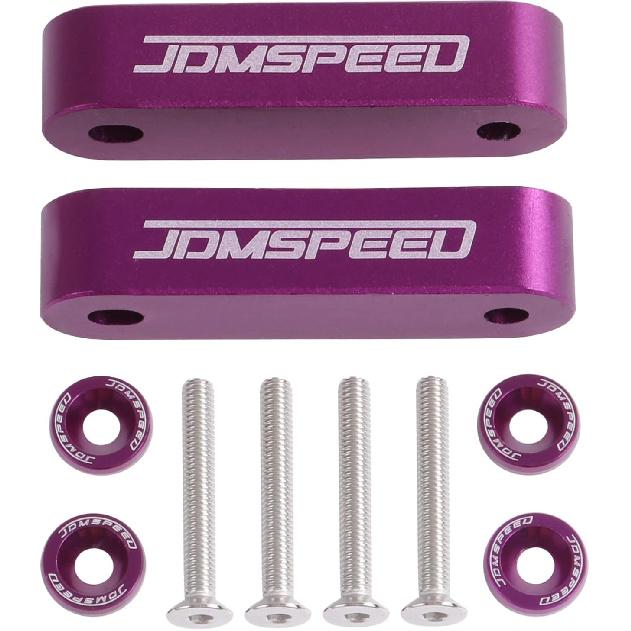 JDMSPEED Eloxovaný červený JDMSPEED Podložka pod kapotu Zvedák kapoty 3/4" Náhrada za Honda Civic CRX Del Sol Acura Integra