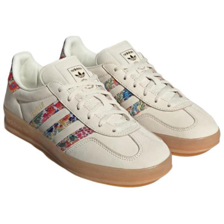 New Adidas Originals Gazelle Indoor Liberty London Floral Embroidery Stripes Women's JH7370