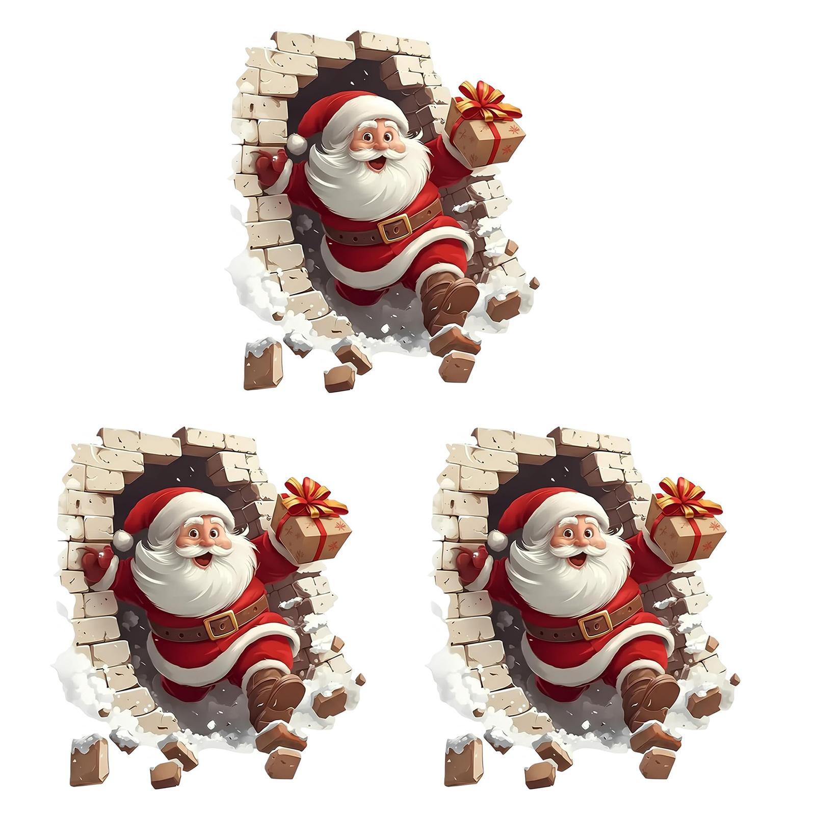 

Xmas Wall Stickers Easy Application Leaves No-Sticky Residue For Indoor Outdoor Decor As Shown