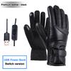 Heated Full Finger Mittens Touch Screen USB Warm Hand Heating Gloves Windproof Constant Temperature for Skiing Riding Hiking