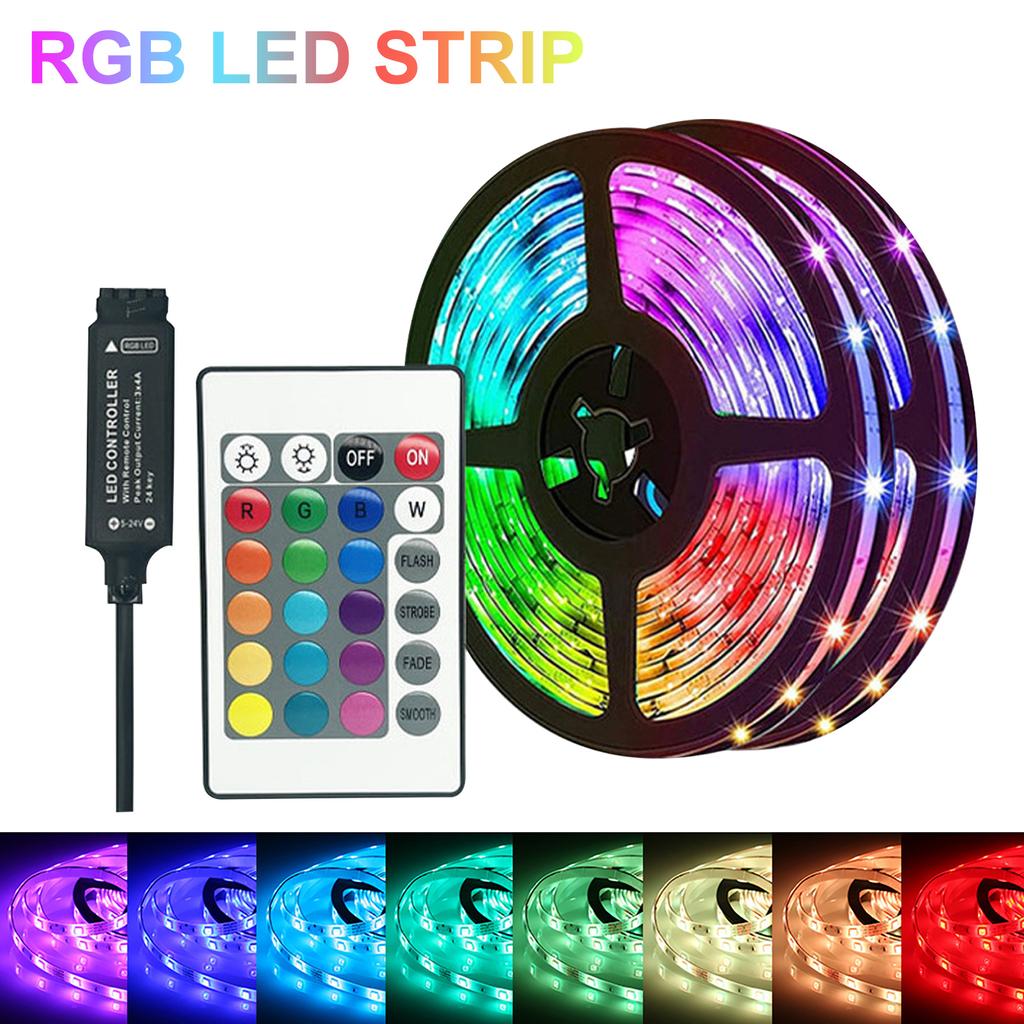 5V RGB LED Streifen Lichter 12LEDs/Meter 5050RGB Licht Streifen LED Band Licht IR Fernbedienung