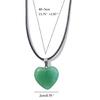 Natural Stone Necklace Wax Rope Necklace Pendant Jewelry Gift for Women Men