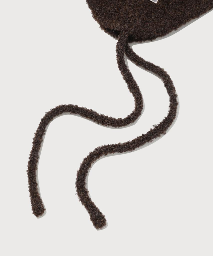 COVERNAT WOMAN Cloverheart Boucle Trooper Hat Brown