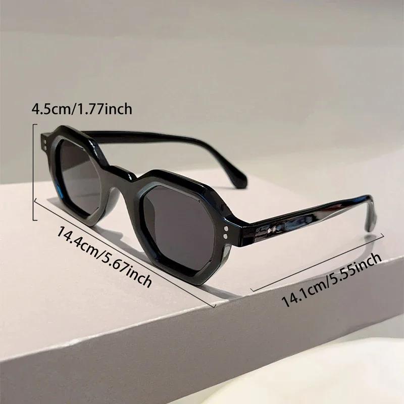 Polygon Sunglasses  New Fashion Candy Color Rim Outdoor Sun Glasses Women Trendy Brand Design Casual Decor Shades
