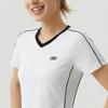 Skechers Solid Color V-Neck Breathable Regular T-Shirt Women Tops L226W135-0019