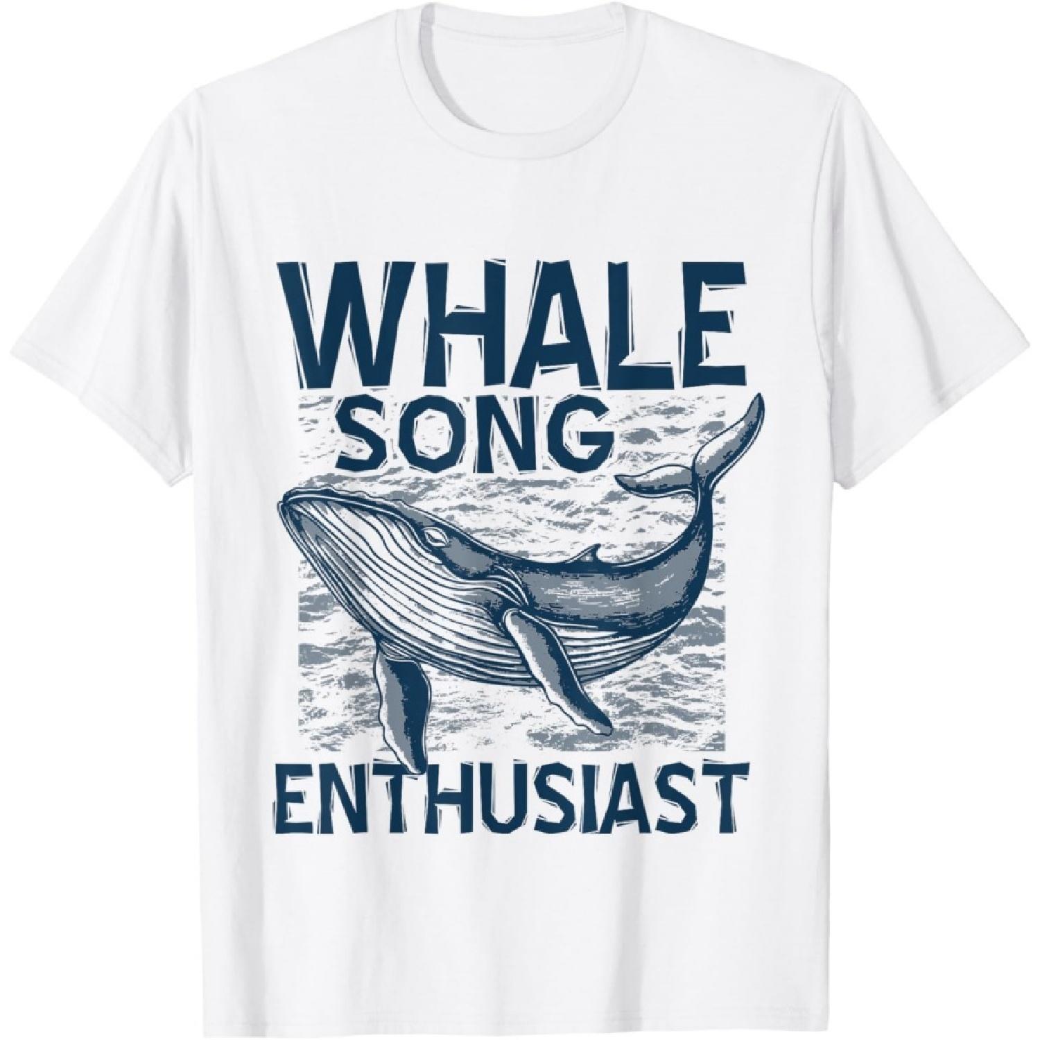 

Humpback Whale Song Enthusiast Sea Mammal Marine Life Ocean T-Shirt XXXXXL білий