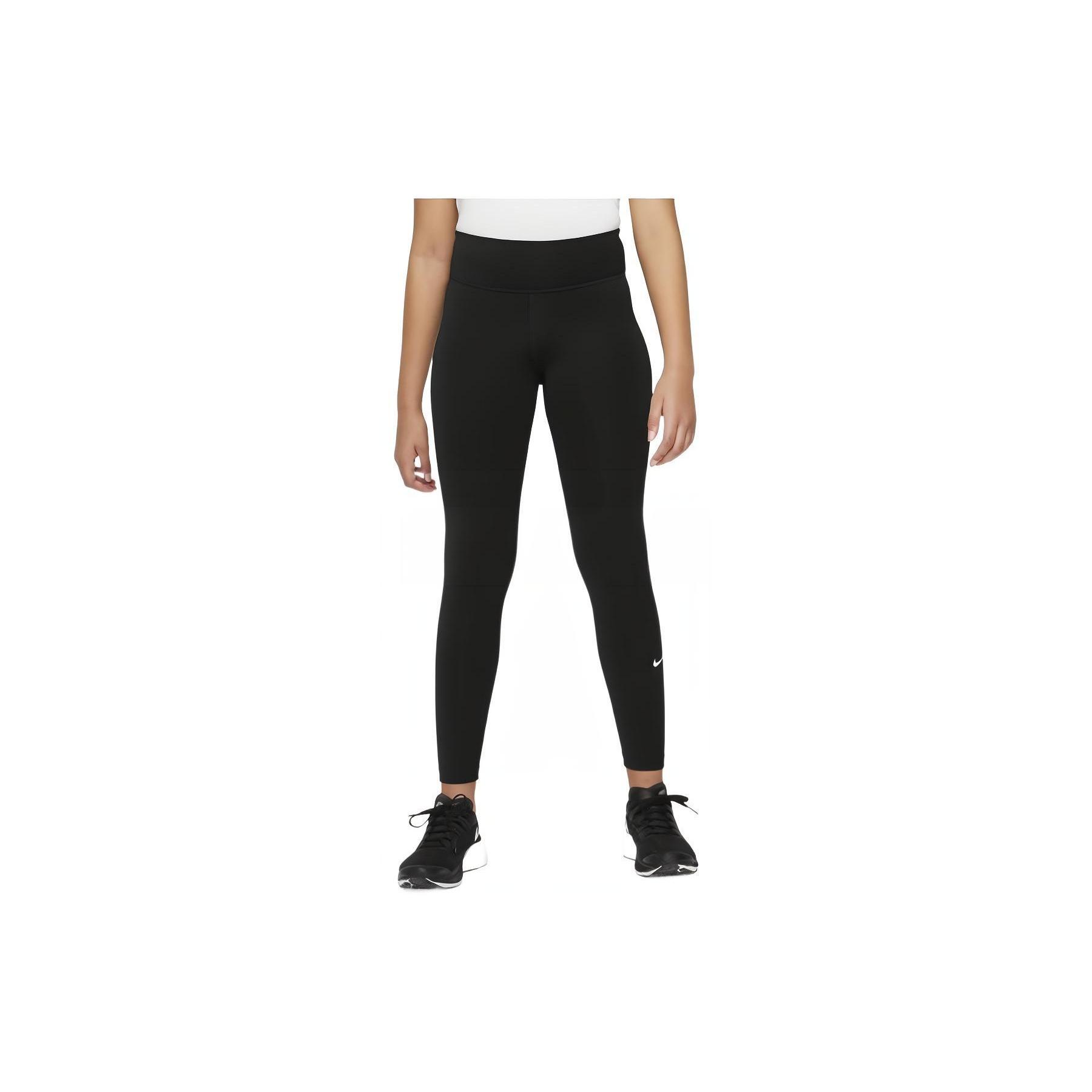(GS) Nike Dri-FIT One Leggings Black Kids DQ8836-010 XL