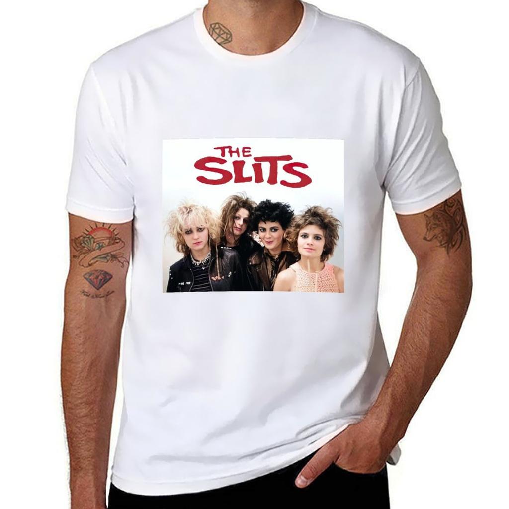 The Slits London T-Shirt Man Graphic T Shirt Man T Shirts Graphic Black Cotton T-shirt Plain for Man Package T-Shirt