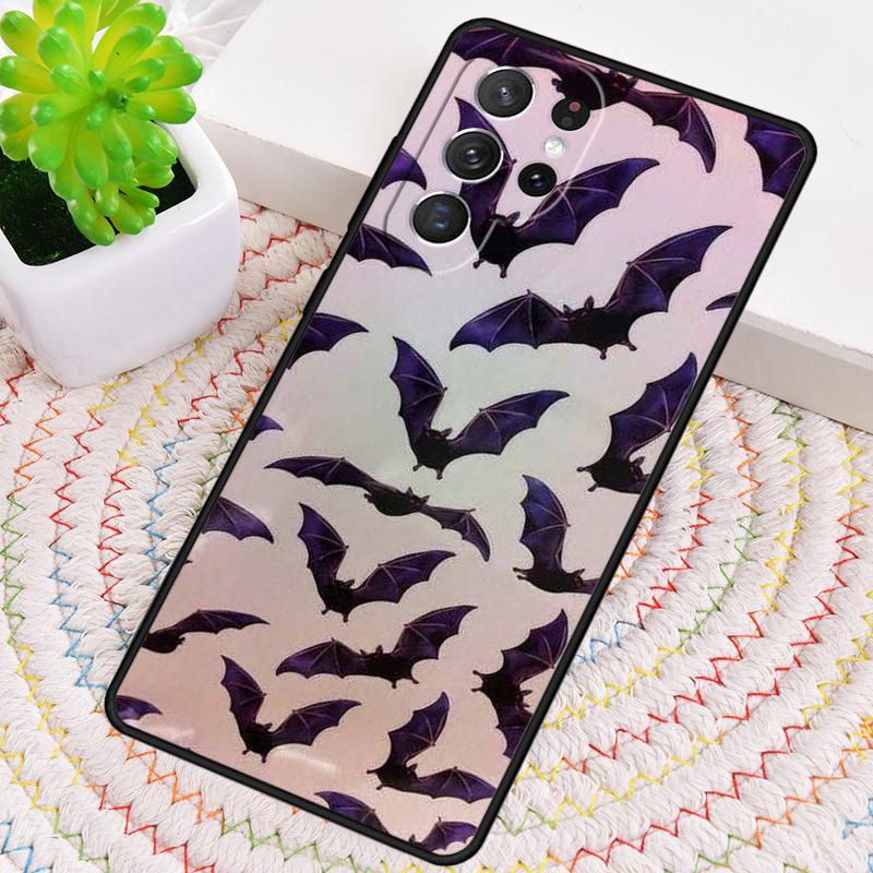 Goth Vampire Bat Gothic Silicone Phone Case For Samsung Galaxy note 10 pro S26 S25 S24 S23 S22 S21 Plus S25Ultra Capa Cover
