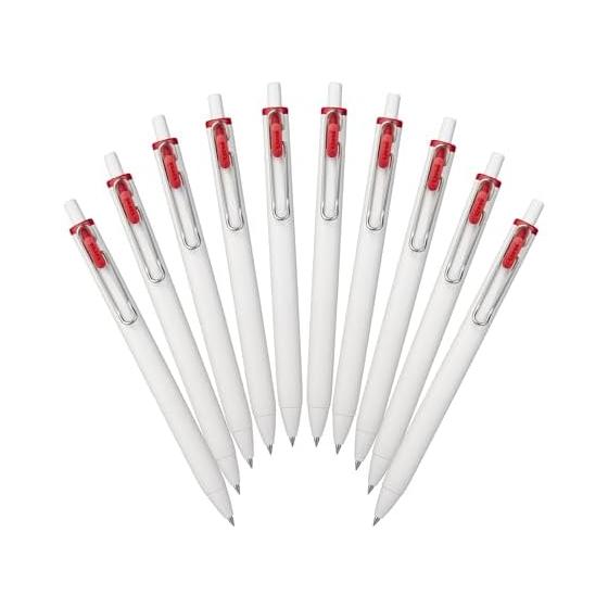 Mitsubishi Pencil Uni-ball One Gel Pen, 0.38mm, Baked Apple Color, 10-Pack, UMS38.14 10P, Uni-ball One Retro Color, 0.38mm Tip, Baked Apple Ink,