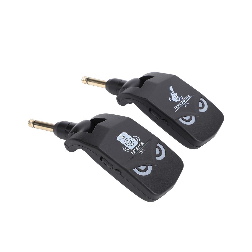 Guitar Wireless System 2.4G Transmitter Receivers 4ms Low Latency 10H Battery Life Rechargeable Wireless System for Electric G