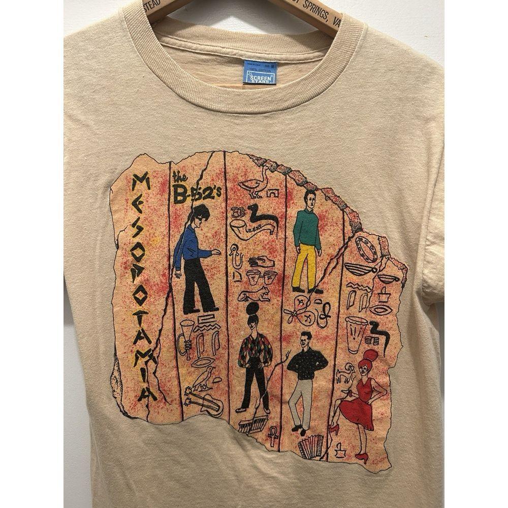 

1982 The B52’s Mesopotamia Band Remake tee 2 sided Sand T shirt NH25729 Unisex T-Shirt XXL