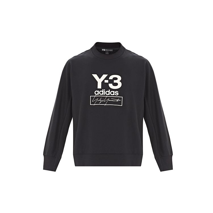 

Y-3 Повседневная толстовка с фирменным логотипом, мужские топы, черный цвет FJ0432 L