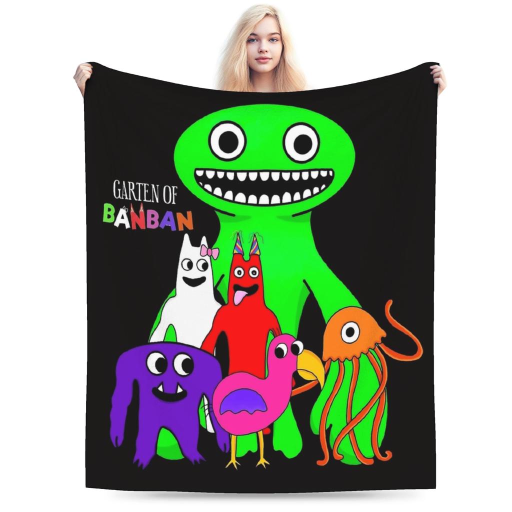 Bittergiggle Garten Of Banban Blanket Gaming Flannel Throw Blanket Summer Air Conditioning Printed Soft Warm Bedspreads
