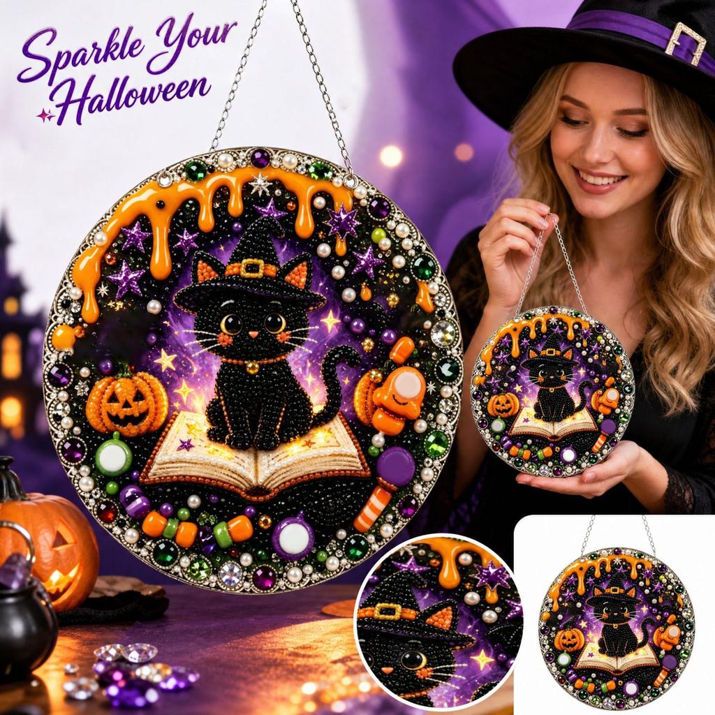 Halloween Hängeschild-Set - Acryl-Set für DIY-Feiertags-Heimdekoration