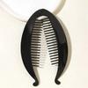 3 Stück/Set Fischform Haarspangen Clips Pferdeschwanzhalter für Frauen Mädchen Bananenclips Krebse Schwarz Haarstyling-Zubehör