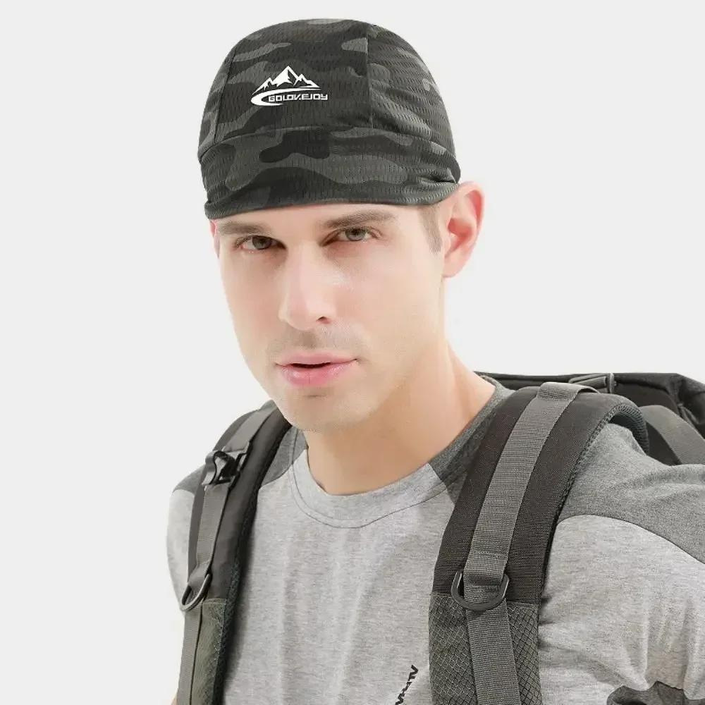 Sports Hat Spring Summer Cycling Running Ice Silk Quick Drying Soft Hat Riding Cap Anti-UV Liner Sweat Cap Outdoor Bike Hat Cap