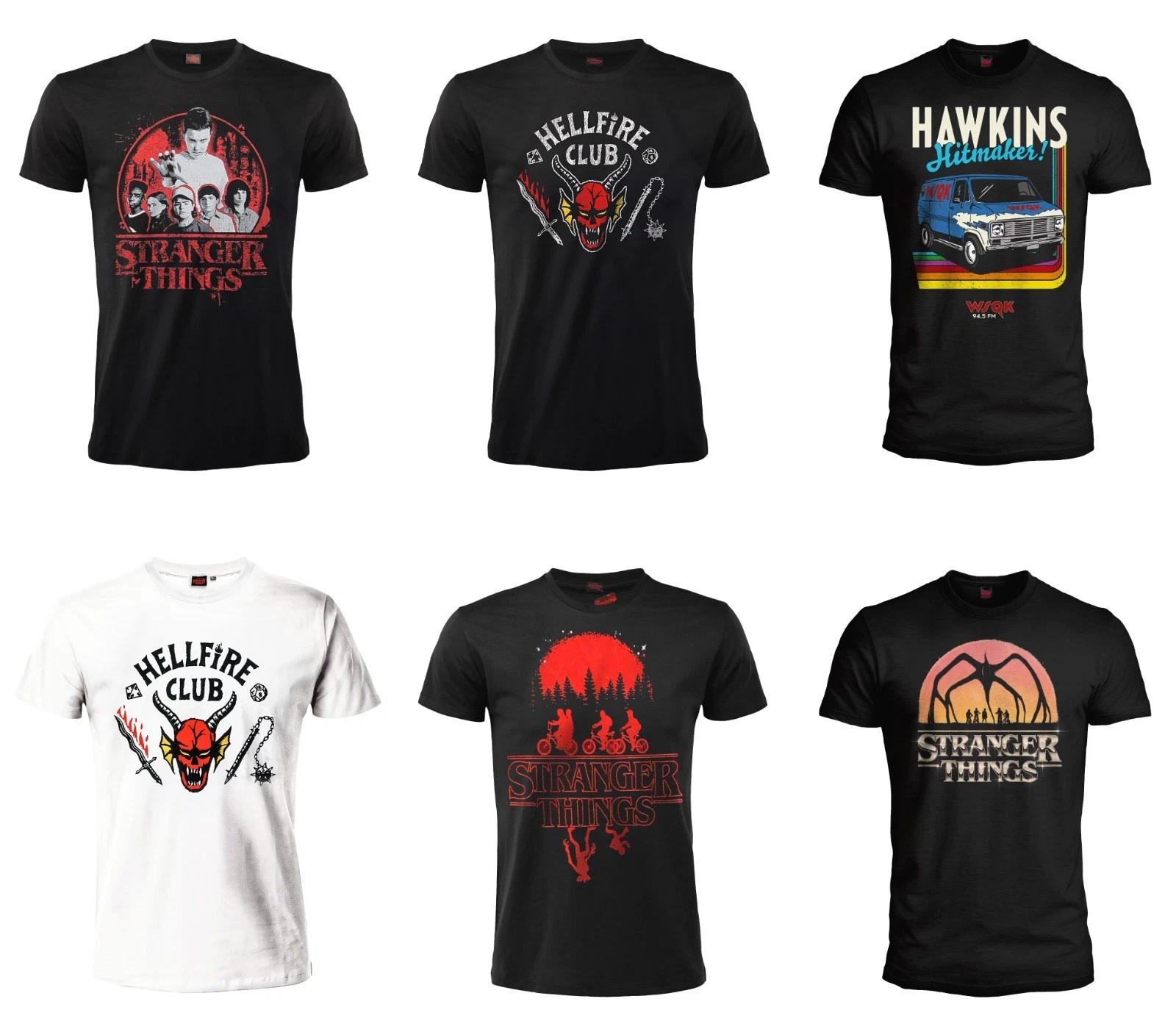 Stranger Things Official T-Shirt Jersey Original Adult T-Shirt 6 Models- L