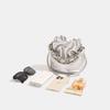 Silver Wandering Woven Chain Bucket Bag, New Female Niche High-end Sense, Hand-held Crossbody Small Bag, Shoulder Bag