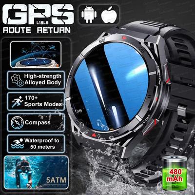 2025 Novo SmartWatch GPS Original Ultra 466*466 HD AMOLED Display Esporte Bússola Chamada BT IP69 À Prova d'água Pulseira Inteligente Para HUAWEI