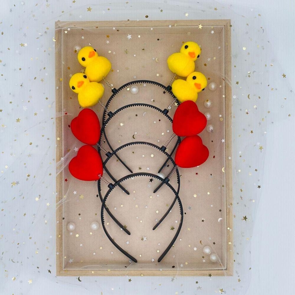 Sunflower Yellow Duck Headband Star Children Hair Bands Funny Cartoon Hair Hoop  Performance