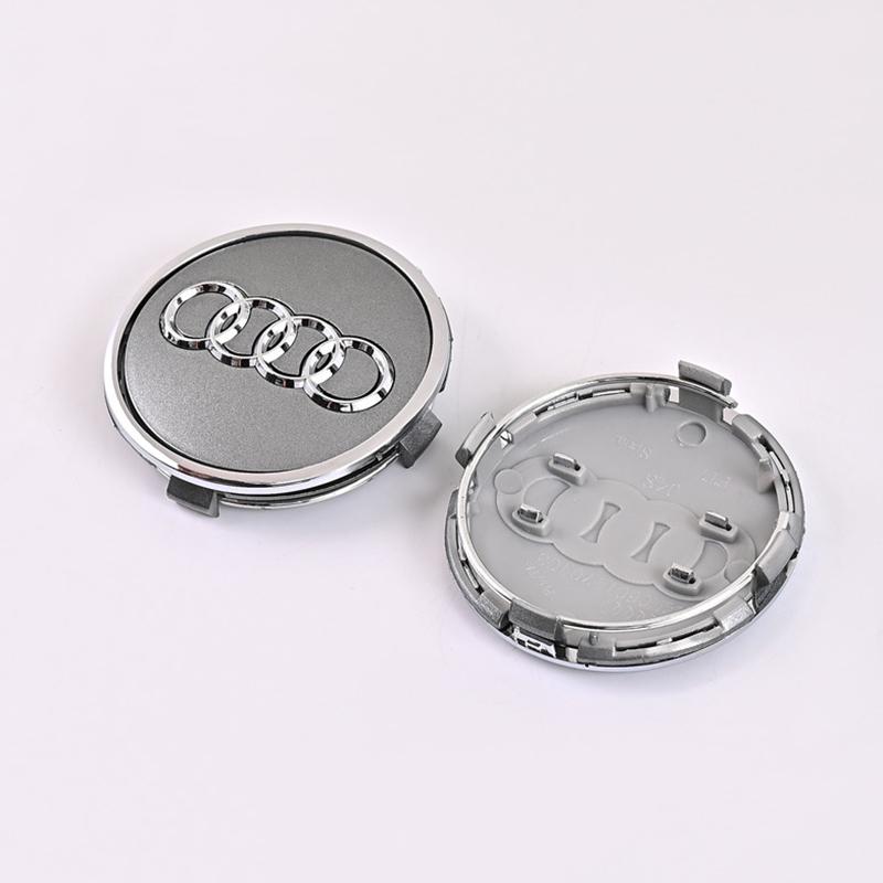 For Audi RS3 4pcs 60mm 61mm 68mm 69mm 77mm Car Wheel Center Caps For Audi A1 A2 A3 A4 A5 A6 A7 A8 Q2 Q3 Q4 Q5 Q7 S3 S4 S5 S6 S7 S8 RS3 RS5 TT