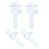 Plastic Toilet Seat Mounting Bolts Heavy Duty Bathroom Hardware Toilet Seat Fasteners set Prevents Wobbling for Home