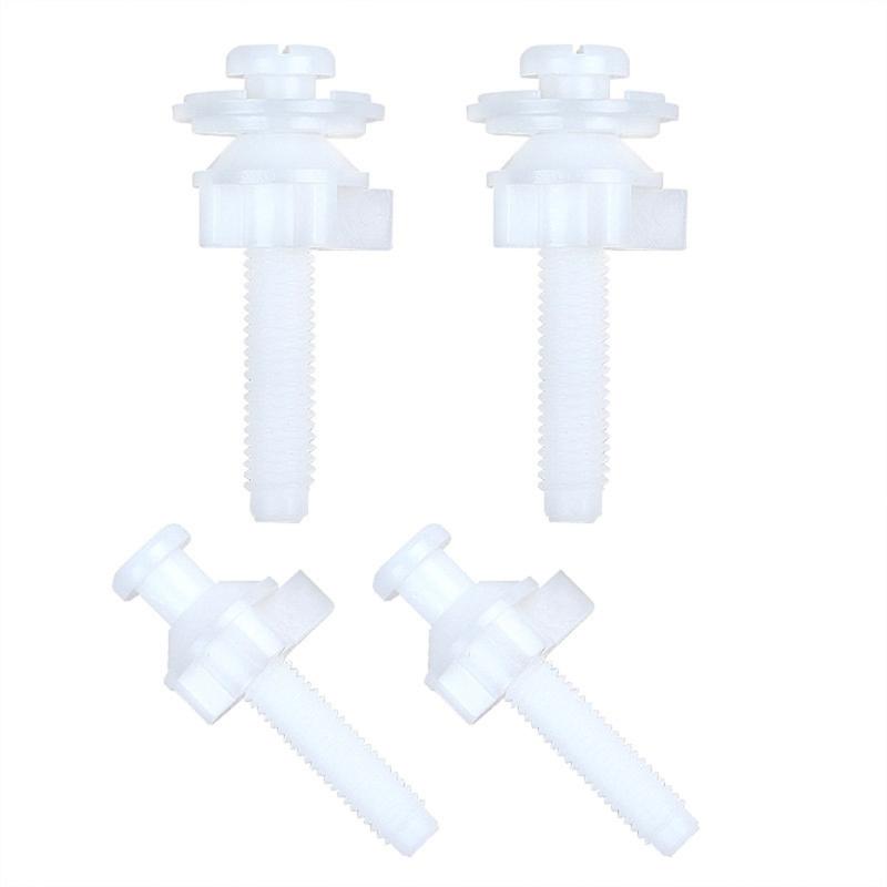 Plastic Toilet Seat Mounting Bolts Heavy Duty Bathroom Hardware Toilet Seat Fasteners set Prevents Wobbling for Home