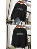 T-shirt ample à manches longues en pur coton pour femme - Nouveau pour Printemps/Automne 2024, Design amincissant couvrant le ventre